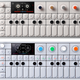 The original OP-1 (bottom) and the new OP-1 field (top).